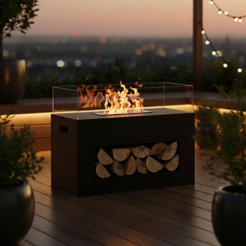 LogHouse Taşınabilir Bioethanol Şömine